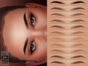 Sims 4 — Olivia Eyebrows | NO 38 by cosimetic — -You can use it with 11 color options to match your favorite tone. -They
