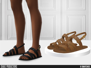 Sims 4 — 805 - Male Sandals by ShakeProductions — Shoes/Flats - Sandals New Mesh All LODs Handpainted 8 Colors