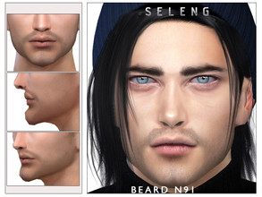 Sims 4 — Beard N91 by Seleng — HQ compatible beard with 21 colours, available for Teen to Elder.