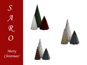 Sims 4 — SARO-Xmas Juletrepynt 3 by SSR99 — just some cute trees for your holiday spirit!