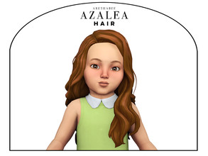Sims 4 — Azalea Hair (Toddler) by arethabee — - toddlers - available for both frames - 15 ea colors - base game