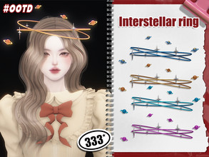 Sims 4 — 333-Interstellar ring by asan333 — HQ mod compatible custom thumbnail Reuploading to any forum or website is not
