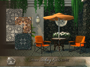 Sims 4 — Stone siding Exteriors floors by Emerald — This high sheen natural stone is great for any traditional look.