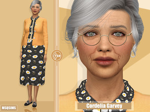 Sims 4 — Cordelia Garvey - TSR CC Only by MSQSIMS — About Sim Cordelia Garvey is a Elder Sim and the lady of knits. She