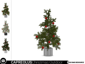 Sims 4 — Capreolus Christmas Tree by wondymoon — - Capreolus Christmas Outdoor Decorations - Christmas Tree -