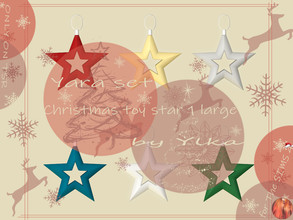 Sims 4 — [SJB] Yara set Christmas toy star 1 large by Ylka by Ylka — Christmas toy big star 1 that you can place on your