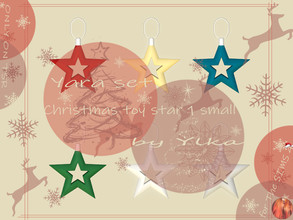 Sims 4 — [SJB] Yara set Christmas toy star 1 small by Ylka by Ylka — Christmas toy small star 1 that you can place on