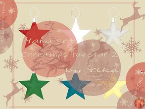 Sims 4 — [SJB] Yara set Christmas toy star 2 by Ylka by Ylka — Christmas toy star 2 that you can place on your tree. Has
