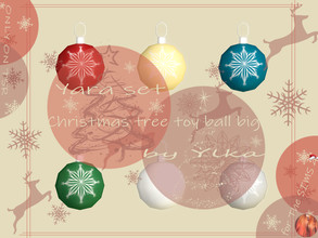 Sims 4 — [SJB] Yara set Christmas tree toy ball big by Ylka by Ylka — The Christmas toy is a large ball that you can
