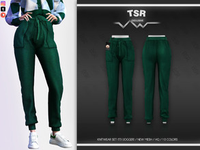 Sims 4 — KNITWEAR SET-173 (JOGGER) BD598 by busra-tr — 10 colors Adult-Elder-Teen-Young Adult For Female Custom thumbnail