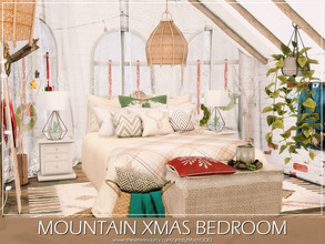 Sims 4 — Mountain Xmas Bedroom by MychQQQ — Value: $ 14,478 Size: 6x7 (: MERRY CHRISTMAS TO ALL :) 