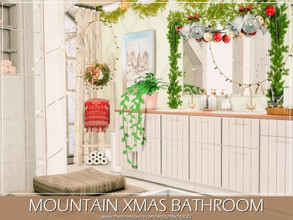 Sims 4 — Mountain Xmas Bathroom by MychQQQ — Value: $ 13,244 Size: 4x6 (: MERRY CHRISTMAS TO ALL :)
