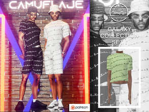 Sims 4 — [PATREON] GALAXY COLLECTION - SET I (T-shirt) by Camuflaje — * New mesh * Compatible with the base game * HQ *