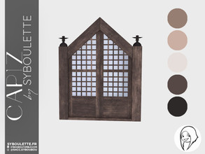 Sims 4 — Capiz - Pointed window by Syboubou — This is a typical filipino window.