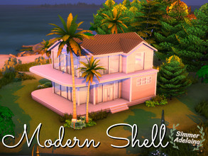 Sims 4 — Modern Shell by simmer_adelaina — Tucked away between the expensive mansions of Cavalier Cove this is the best
