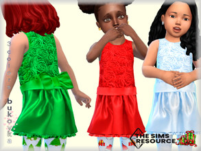 Sims 4 — Dress HH  by bukovka — Dress For toddlers, girls. Installed offline, new mesh is mine, included. Suitable for