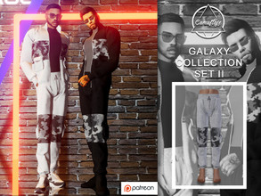 Sims 4 — [PATREON] GALAXY COLLECTION - SET II (Sweatpants) by Camuflaje — * New mesh * Compatible with the base game * HQ