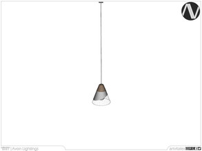 Sims 4 — Avon Asymmetric Half Lattice Ceiling Lamp Medium by ArtVitalex — Lighting Collection | All rights reserved |