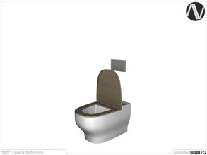 Sims 3 — Zenica Toilet With Open Lid by ArtVitalex — Bathroom Collection | All rights reserved | Belong to 2021