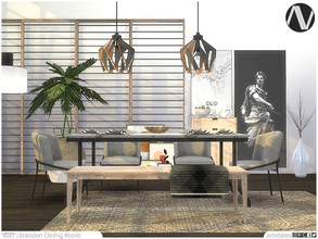 Sims 4 — Brandon Dining Room by ArtVitalex — Dining Room Collection | All rights reserved | Belong to 2021 ArtVitalex@TSR