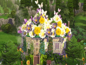 Sims 4 — The Fairy Hut by susancho932 — A hut where Fairies love to live in. Since Fairies do love flowers. Under the