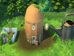 Sims 4 — Cottage (Carrot) by susancho932 — A cozy cottage in a shape of a carrot where it attracts bunnies. The garden is