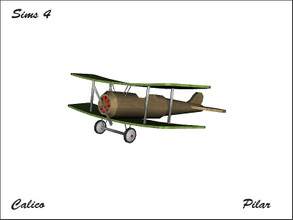 Sims 4 — Calico Aeroplane by Pilar — Calico Aeroplane