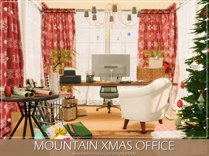 Sims 4 — Mountain Xmas Office by MychQQQ — Value: $ 10,832 Size: 4x5 