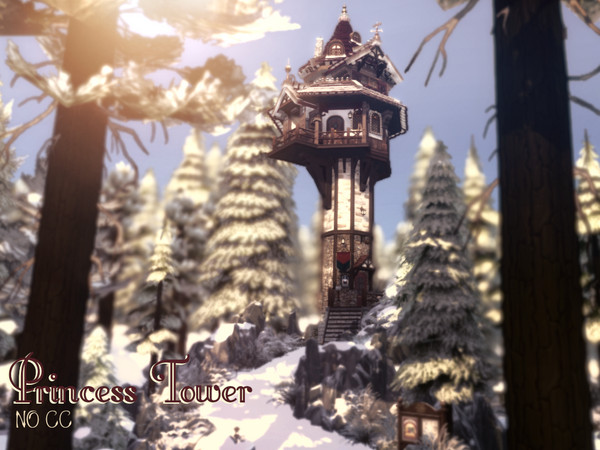 Sims 4 — Princess Tower by VirtualFairytales — Captured to be safe from the hungry eyes of highborn men, she keeps