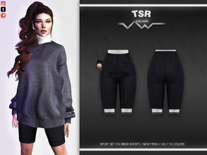 Sims 4 — CLOTHES SET-176 (BIKER SHORT) BD604 by busra-tr — 10 colors Adult-Elder-Teen-Young Adult For Female Custom