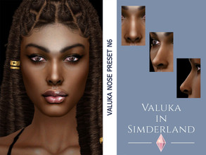 Sims 4 — [Patreon] Valuka - Nose preset N6 by Valuka — Nose preset N6 for female from teen to elder.