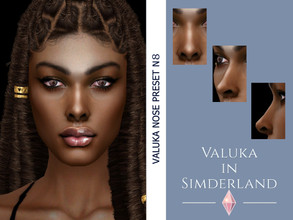 Sims 4 — [Patreon] Valuka - Nose preset N8 by Valuka — Nose preset N8 for female from teen to elder.