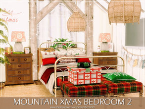 Sims 4 — Mountain Xmas Bedroom 2 by MychQQQ — Value: $ 18,527 Size: 7x6 