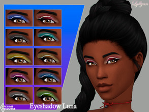 Sims 4 — Eyeshadow Luna  by LYLLYAN — Eyeshadow in 10 colors