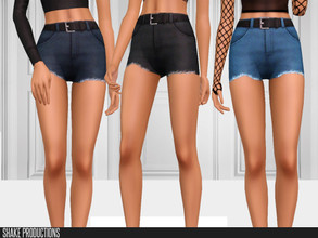 Sims 3 — ShakeProductions-S3-137 by ShakeProductions — Denim Shorts Recolorable