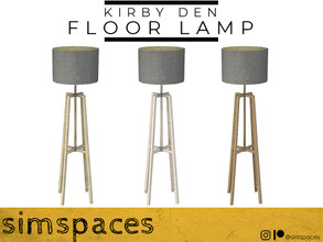 Sims 4 — Kirby Den - floor lamp by simspaces — Part of the Kirby Den collection: The sensibility of tweed side-by-side