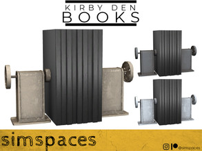 Sims 4 — Kirby Den - books by simspaces — Part of the Kirby Den collection: Books with no titles, safely secured in a