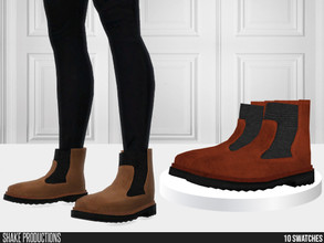 Sims 4 — 815 - Male Boots by ShakeProductions — Shoes / Boots New Mesh All LODs Handpainted 10 Colors