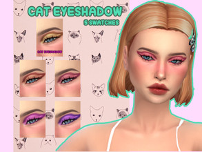 Sims 4 — (pixiemailen) Cat Eyeshadow by pixiemailen — *Eyeshadow categorie *Base Game compatible *Disallowed for random