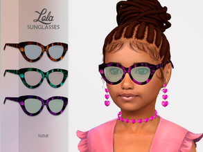 Sims 4 — Lola Sunglasses Child by Suzue — -New Mesh (Suzue) -10 Swatches -For Female and Male (Child) -HQ Compatible