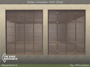 Sims 4 — Balen Window 4x5 Close by Mincsims — for tall wall 8 swatches