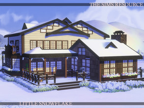 Sims 4 — Little Snowflake Family House | noCC by simZmora — Little Snowflake - winter, cozy house for your sims family.