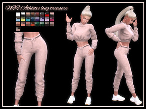 Sims 4 — Athletic long trousers by Nadiafabulousflow — Hi guys! This upload its a comfy athletic long pants - New mesh -
