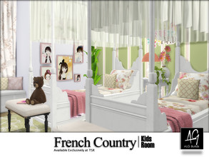 Sims 4 — French Country Kids Room by ALGbuilds — A classic girly kids room.
