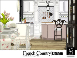 Sims 4 — French Country Kitchen  by ALGbuilds — A French Country style Kitchen, for your Sims. This bright and airy