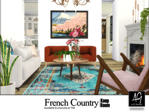 Sims 4 — French Country Keep Room by ALGbuilds — French Country styled keep room that opens up to your Sims kitchen. A