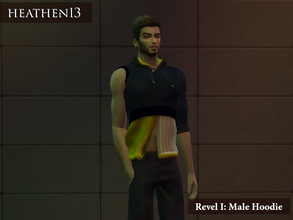 Sims 4 — Revel I: Hoodie Male by heathen13 — 20 Swatches File size	2.7 Mb