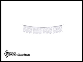 Sims 4 — My Perfect Greek Kitchen Curtain Lace by seimar8 — Maxis match Greek lace wall deco used to imitate curtains