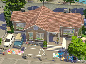 Sims 4 — Elementary School - no CC by Flubs79 — here is a cute and colorful Elementery School for your Sims i can be uses
