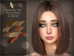 Sims 4 — Eyebrows 009 by AurumMusik — New eyebrows in 20 colours for male and female sims by Aurum